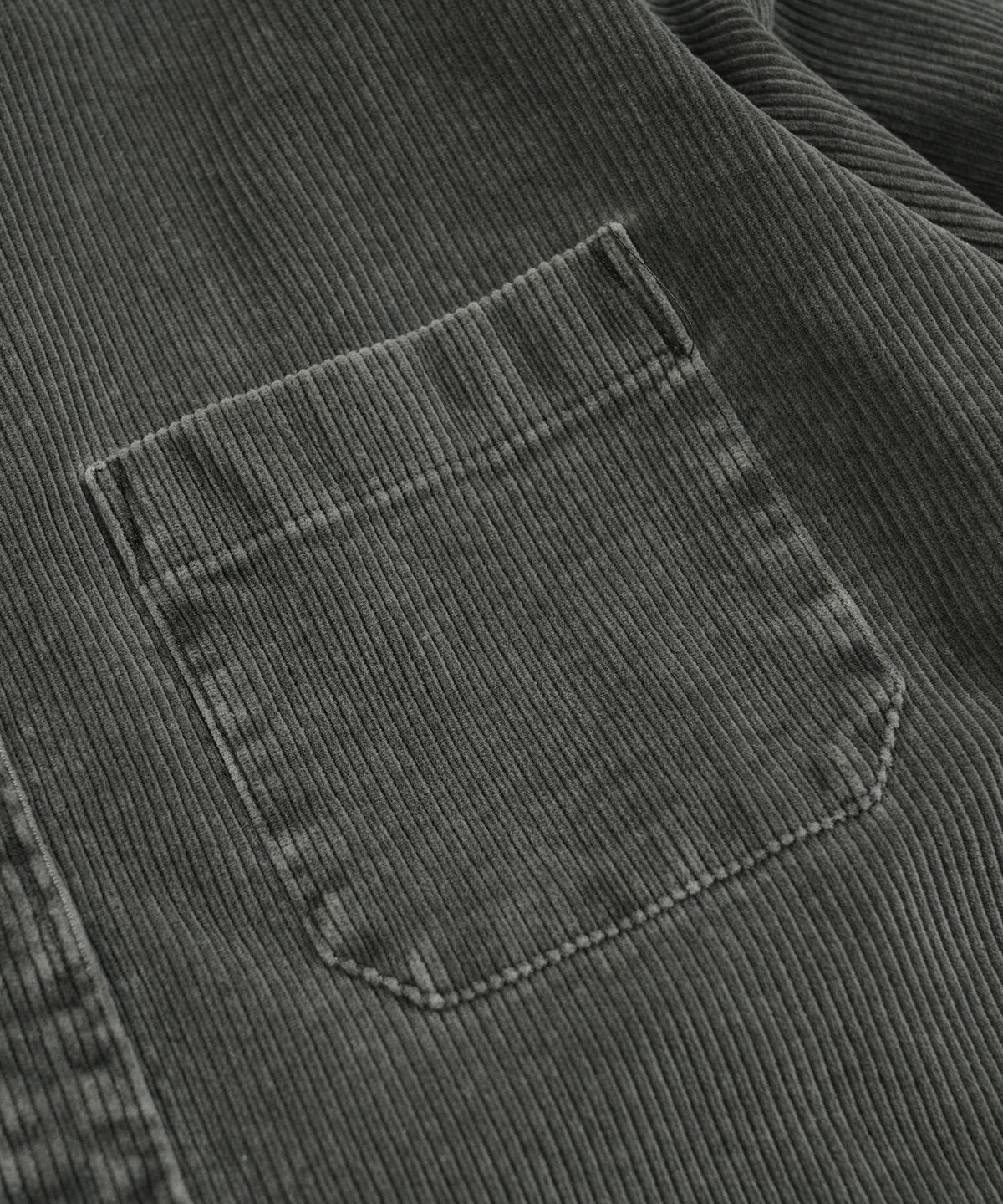 프리즘웍스(FRIZMWORKS) PIGMENT 8W CORDUROY SHIRT 002 _ CHARCOAL