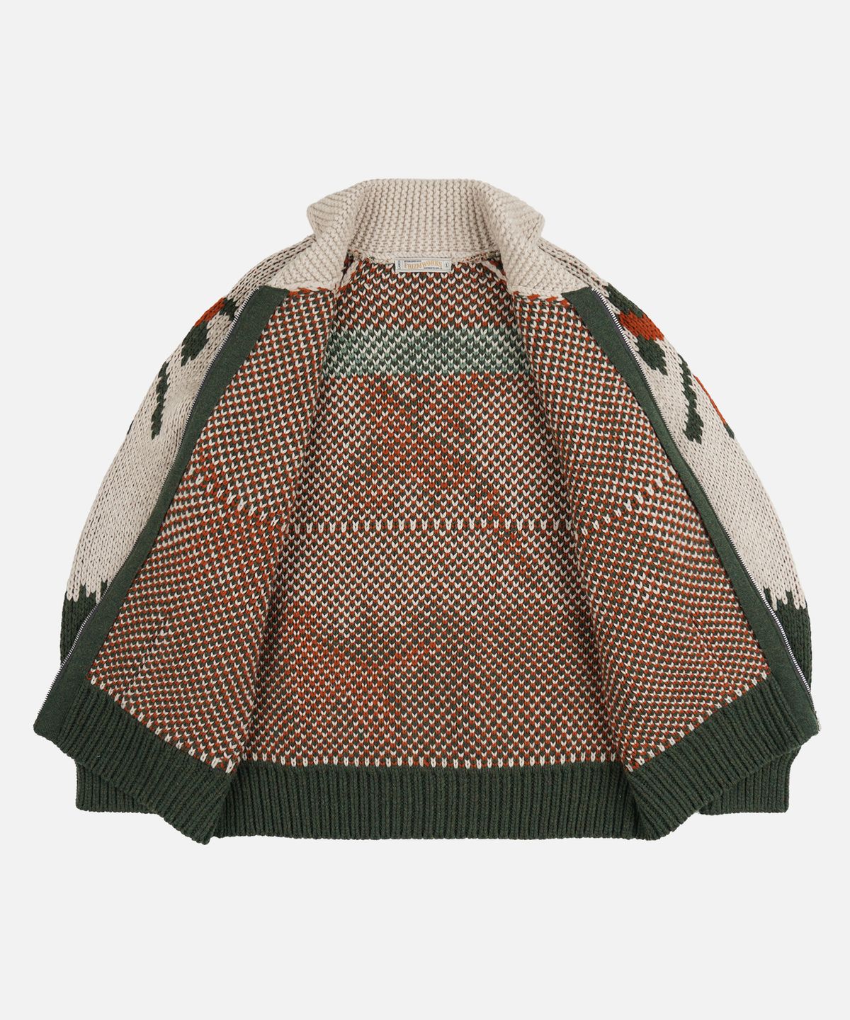 프리즘웍스(FRIZMWORKS) HUNTER HEAVY COWICHAN JACKET _ FOREST