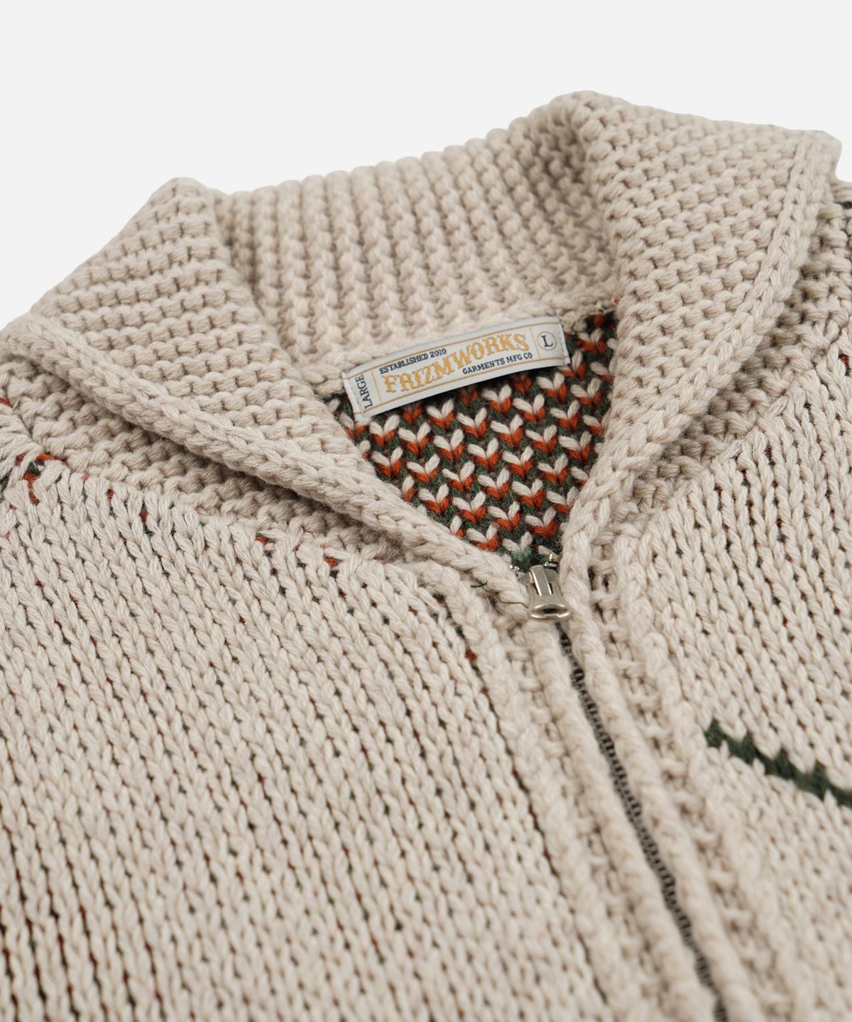 프리즘웍스(FRIZMWORKS) HUNTER HEAVY COWICHAN JACKET _ FOREST