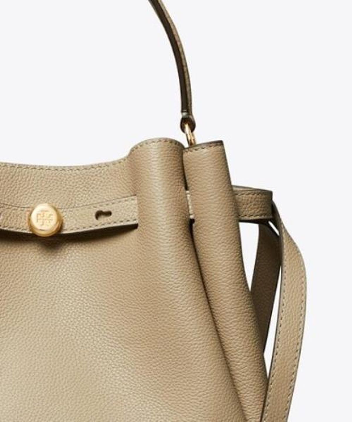 토리버치(TORYBURCH) 로미 버킷 백 - 소프트 시멘트