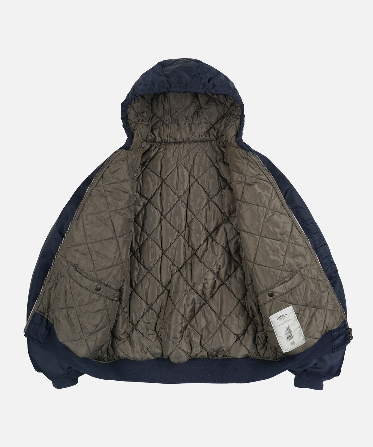 프리즘웍스(FRIZMWORKS) ACTIVE MA-1 HOODED PARKA _ NAVY