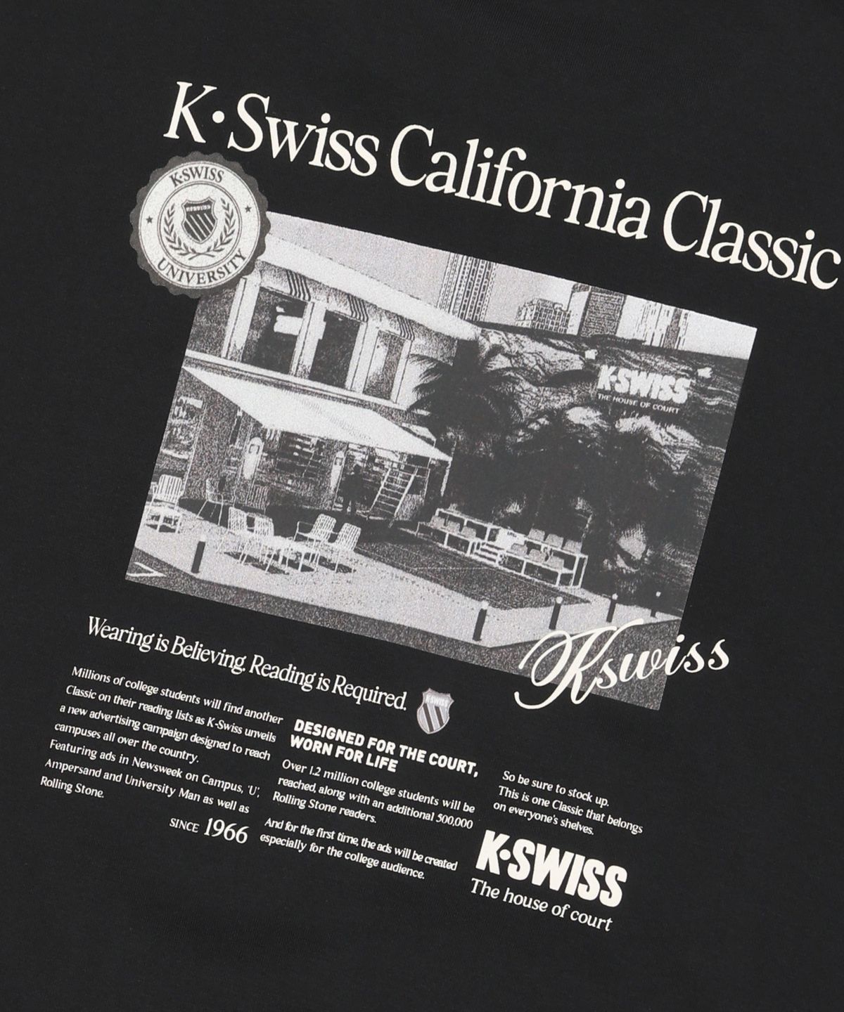 케이스위스(K-SWISS) K-SWISS 그래픽 스웨트 셔츠_1KSSRFV902BK