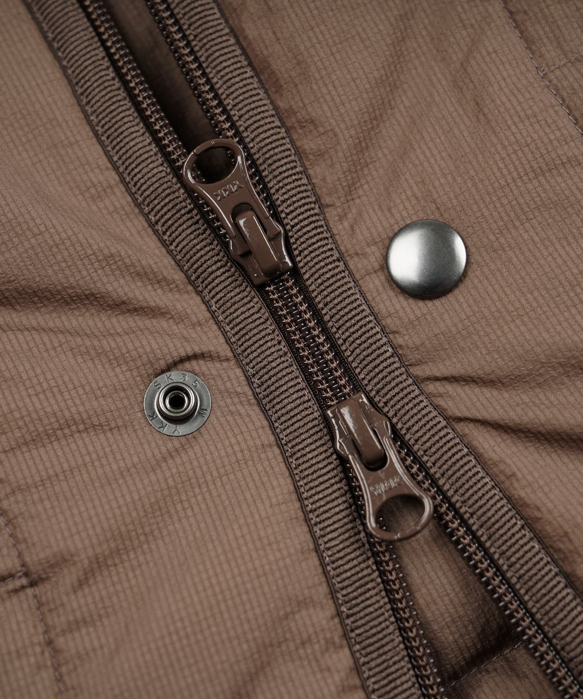 프리즘웍스(FRIZMWORKS) HALF MOON GOOSE DOWN LINER JACKET _ BROWN
