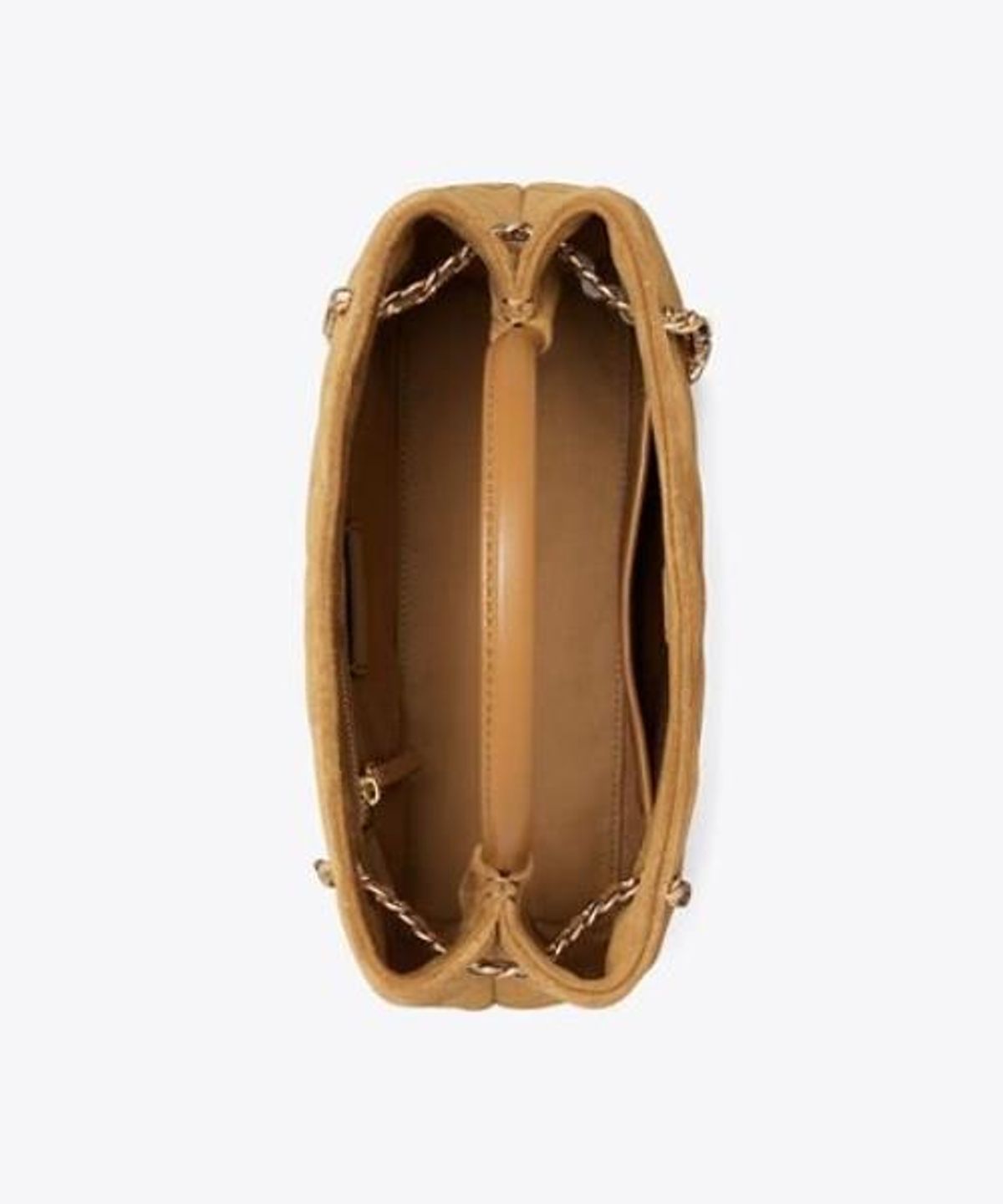 토리버치(TORYBURCH) 플레밍 스웨이드 스몰 캐리올 - 토피