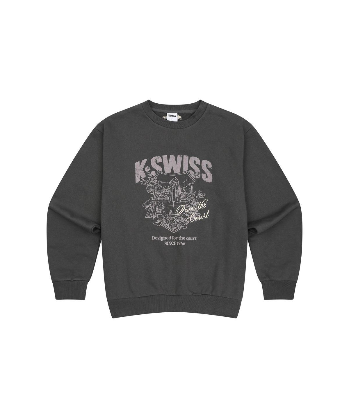 케이스위스(K-SWISS) 60th 쉴드 플라워 스웨트 셔츠_1KSSRFV903CH