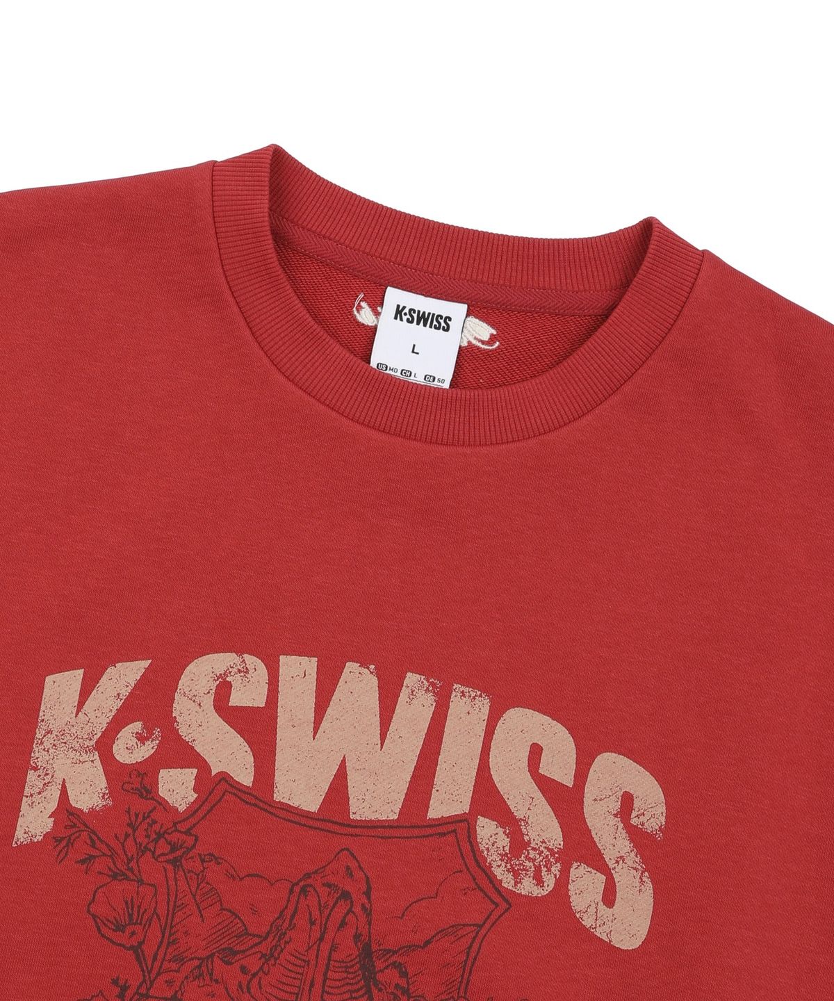 케이스위스(K-SWISS) 60th 쉴드 플라워 스웨트 셔츠_1KSSRFV903RE
