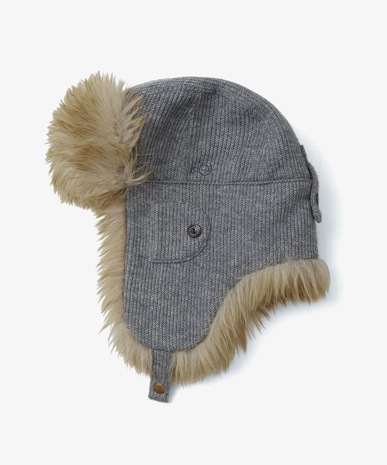 FUR TROOPER HAT [GREY]