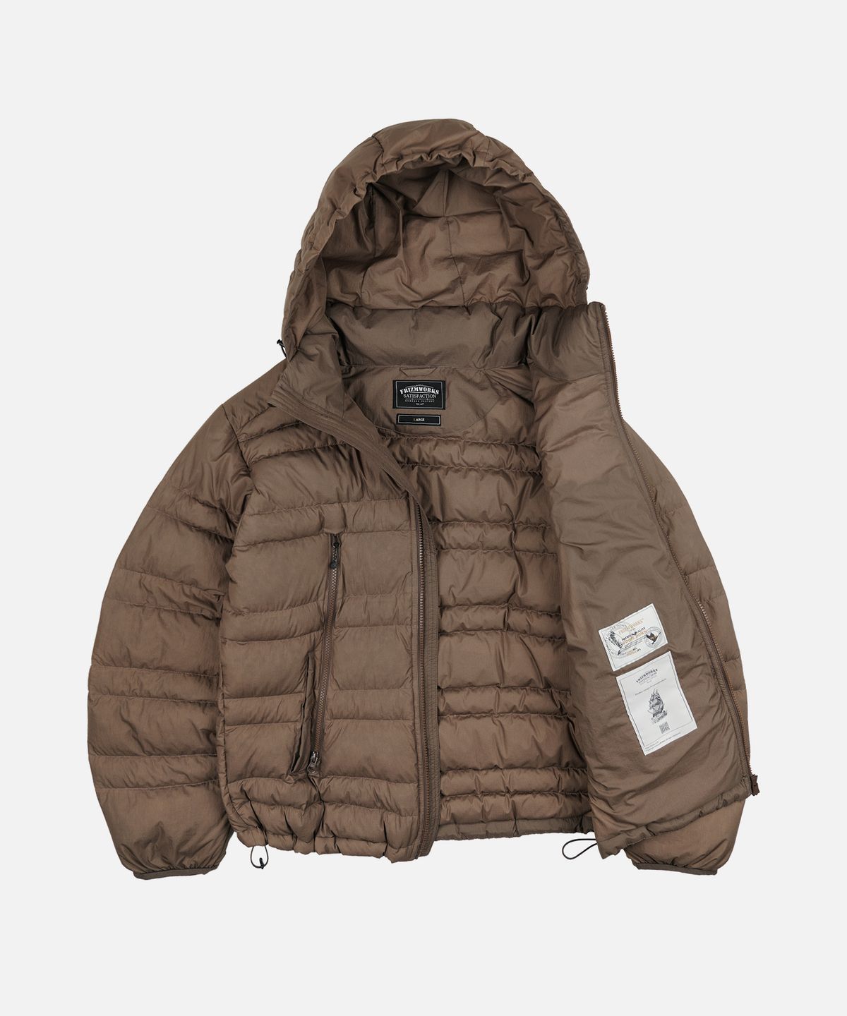 프리즘웍스(FRIZMWORKS) BREEZE GOOSE DOWN PARKA _ BROWN