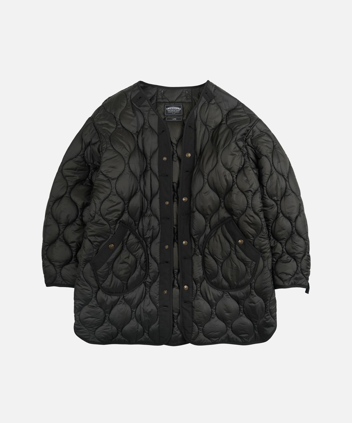 프리즘웍스(FRIZMWORKS) WOOL VINCENT FISHTAIL PARKA _ BLACK