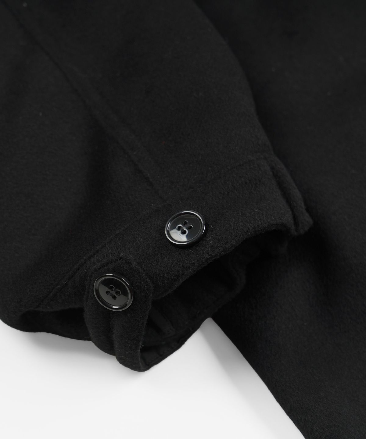 프리즘웍스(FRIZMWORKS) WOOL VINCENT FISHTAIL PARKA _ BLACK