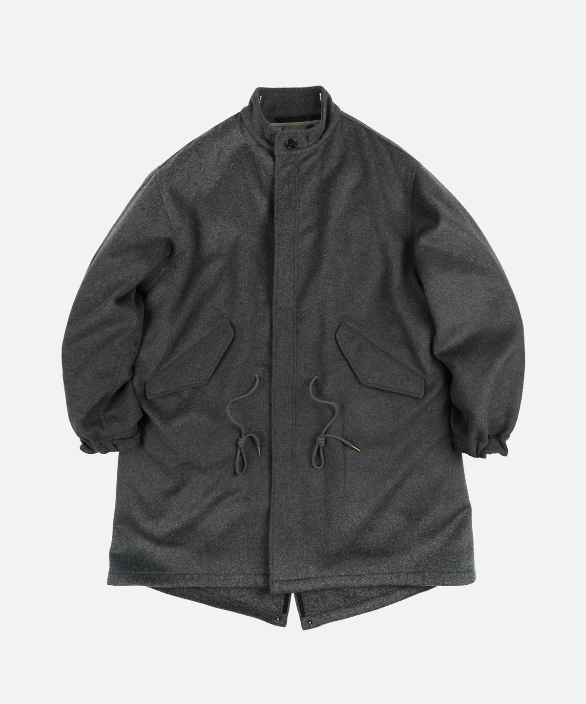 프리즘웍스(FRIZMWORKS) WOOL VINCENT FISHTAIL PARKA _ CHARCOAL