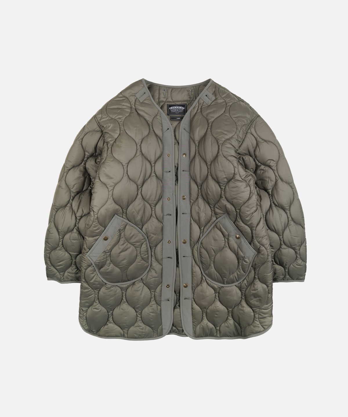 프리즘웍스(FRIZMWORKS) WOOL VINCENT FISHTAIL PARKA _ CHARCOAL