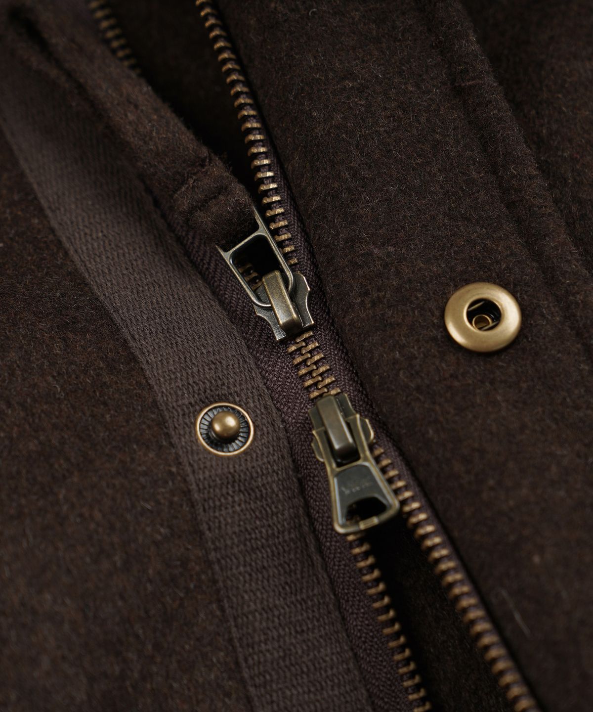 프리즘웍스(FRIZMWORKS) WOOL VINCENT FISHTAIL PARKA _ BROWN