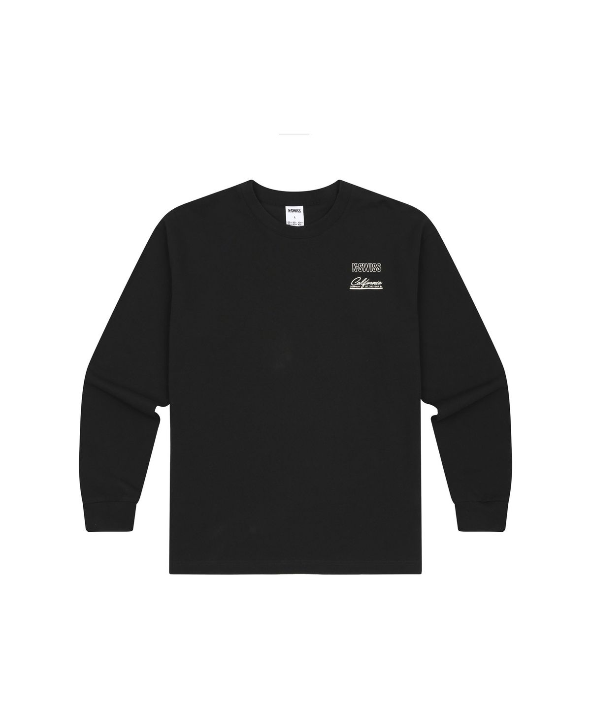 케이스위스(K-SWISS) K-SWISS 그래픽 긴팔 티_1KSTLFV901BK