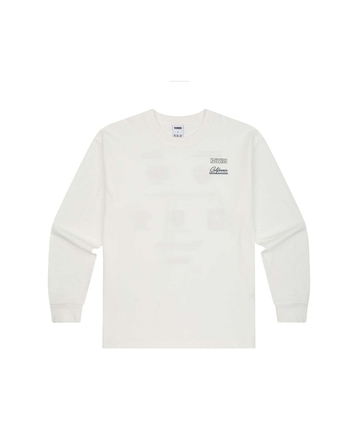 케이스위스(K-SWISS) K-SWISS 그래픽 긴팔 티_1KSTLFV901WH