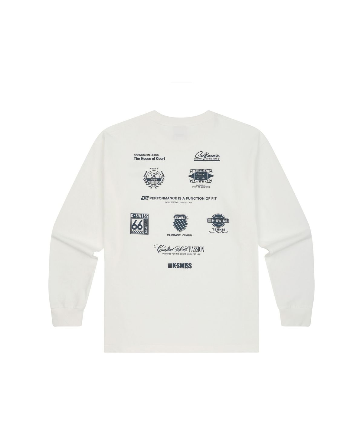 케이스위스(K-SWISS) K-SWISS 그래픽 긴팔 티_1KSTLFV901WH
