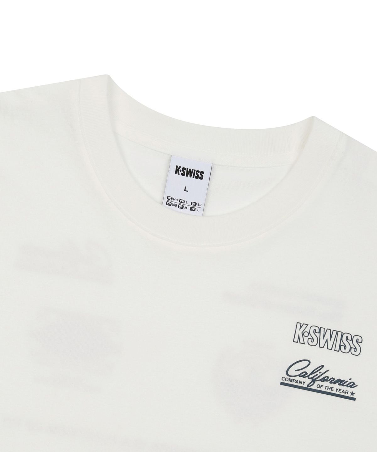 케이스위스(K-SWISS) K-SWISS 그래픽 긴팔 티_1KSTLFV901WH