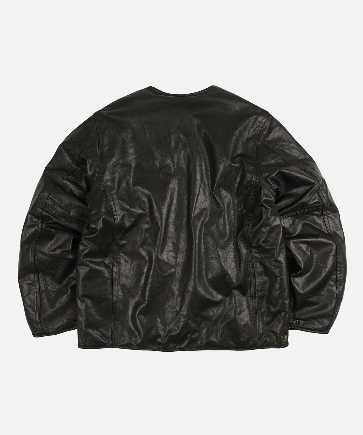 프리즘웍스(FRIZMWORKS) WAXED COWHIDE REVERSIBLE LINER JACKET _ BLACK
