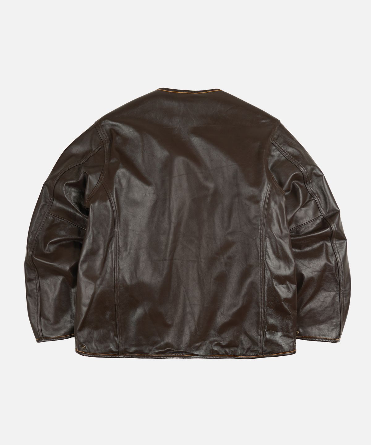 프리즘웍스(FRIZMWORKS) WAXED COWHIDE REVERSIBLE LINER JACKET _ BROWN