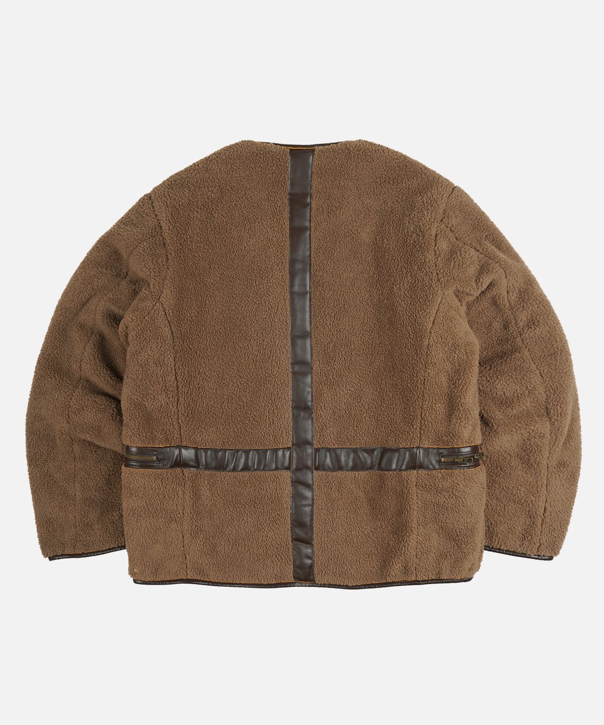 프리즘웍스(FRIZMWORKS) WAXED COWHIDE REVERSIBLE LINER JACKET _ BROWN