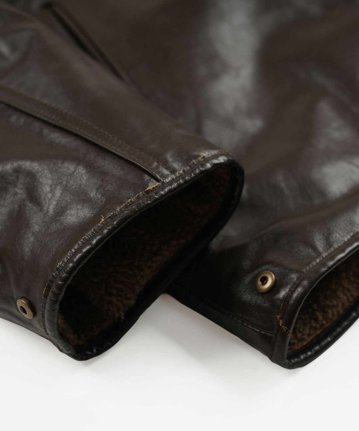 프리즘웍스(FRIZMWORKS) WAXED COWHIDE REVERSIBLE LINER JACKET _ BROWN