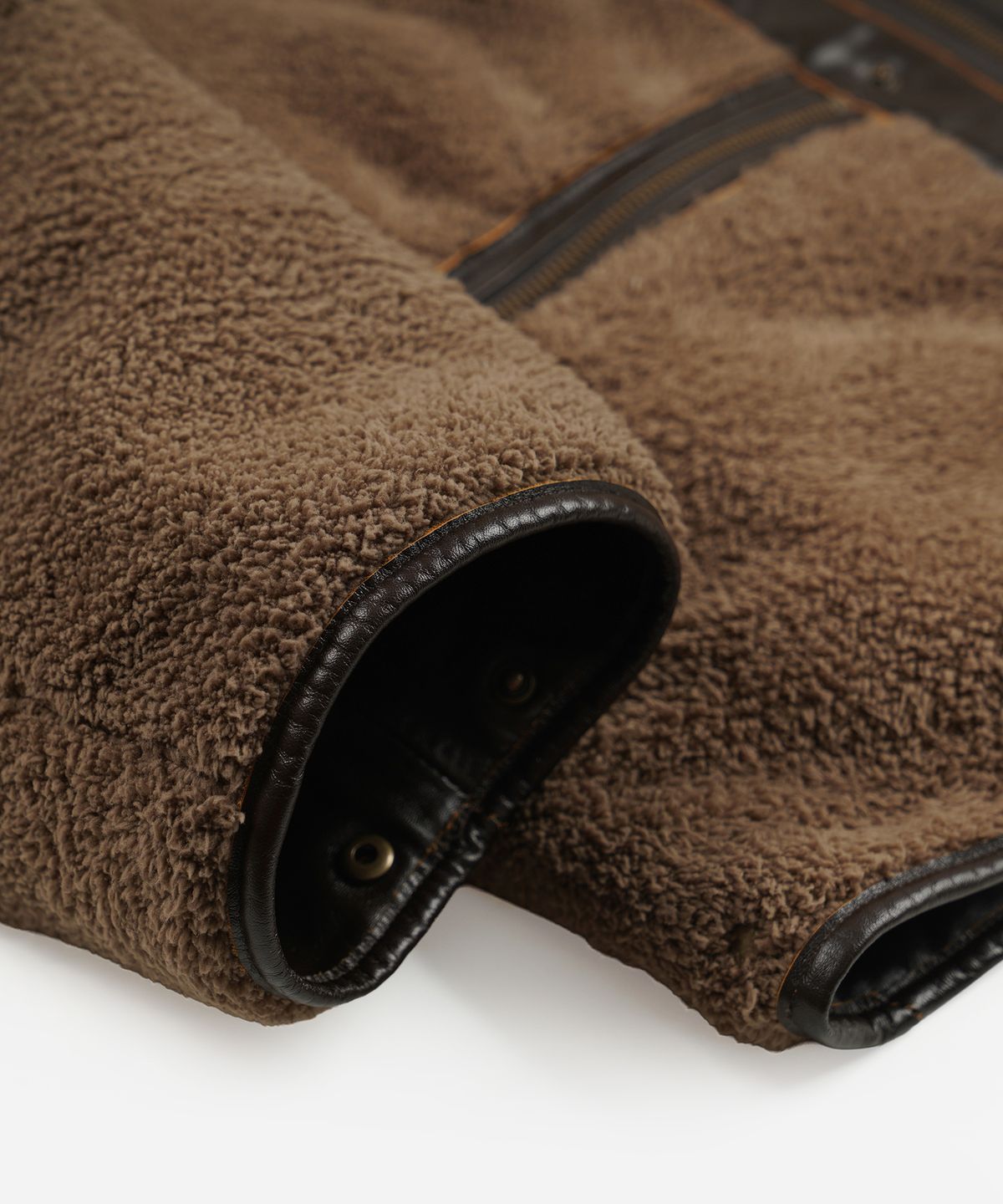 프리즘웍스(FRIZMWORKS) WAXED COWHIDE REVERSIBLE LINER JACKET _ BROWN