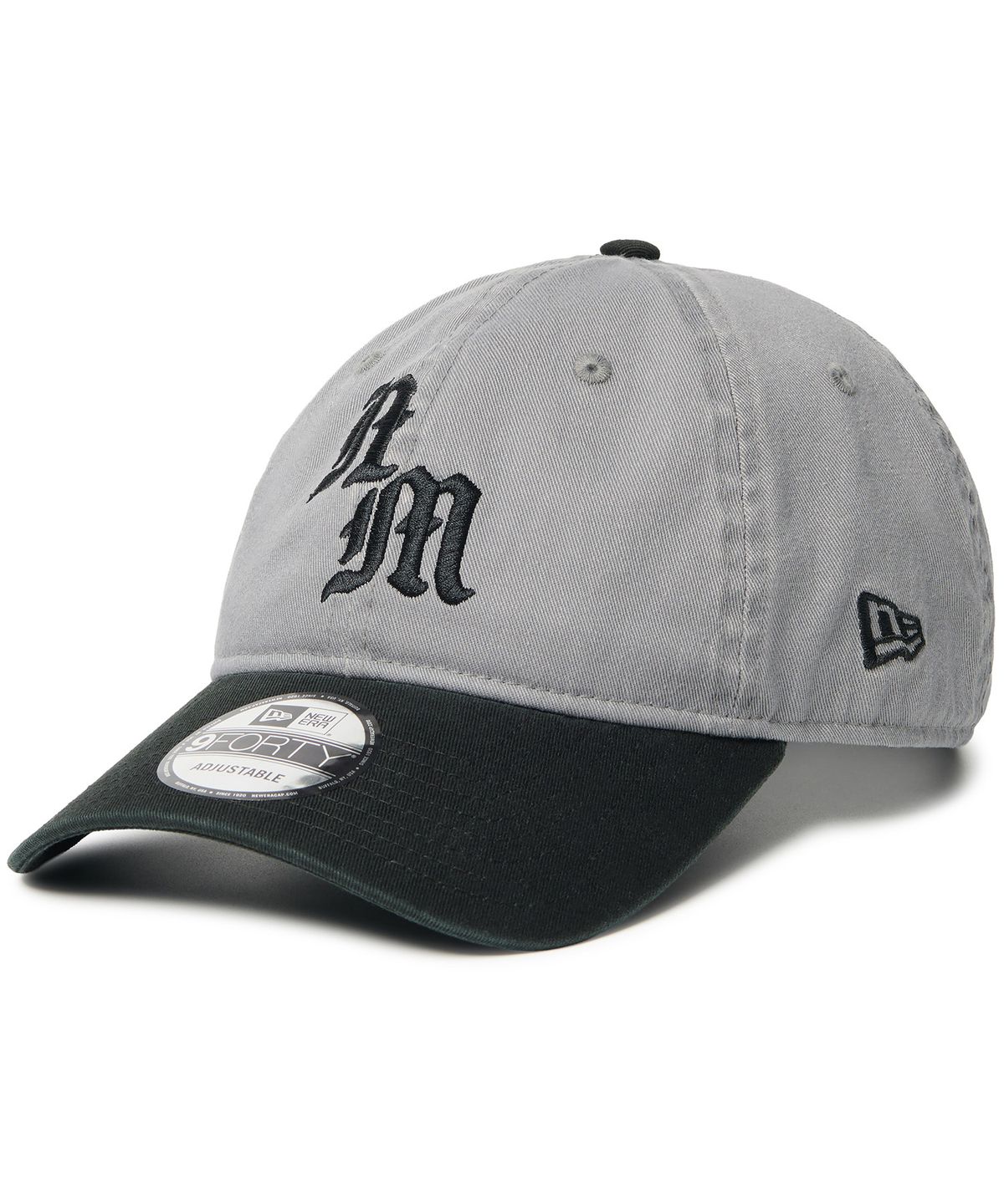 노매뉴얼(NOMANUAL) NM x NEW ERA 940UNST NM INITIAL LOGO - CHARCOAL