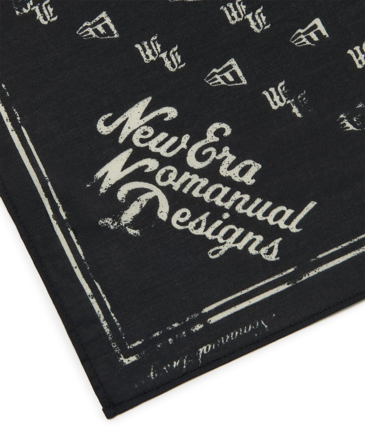 노매뉴얼(NOMANUAL) NM x NEW ERA RAW MONOGRAM BANDANA - BLACK