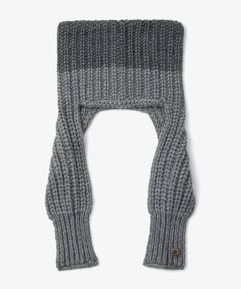BULKY SQUARE BEANIE [GREY]