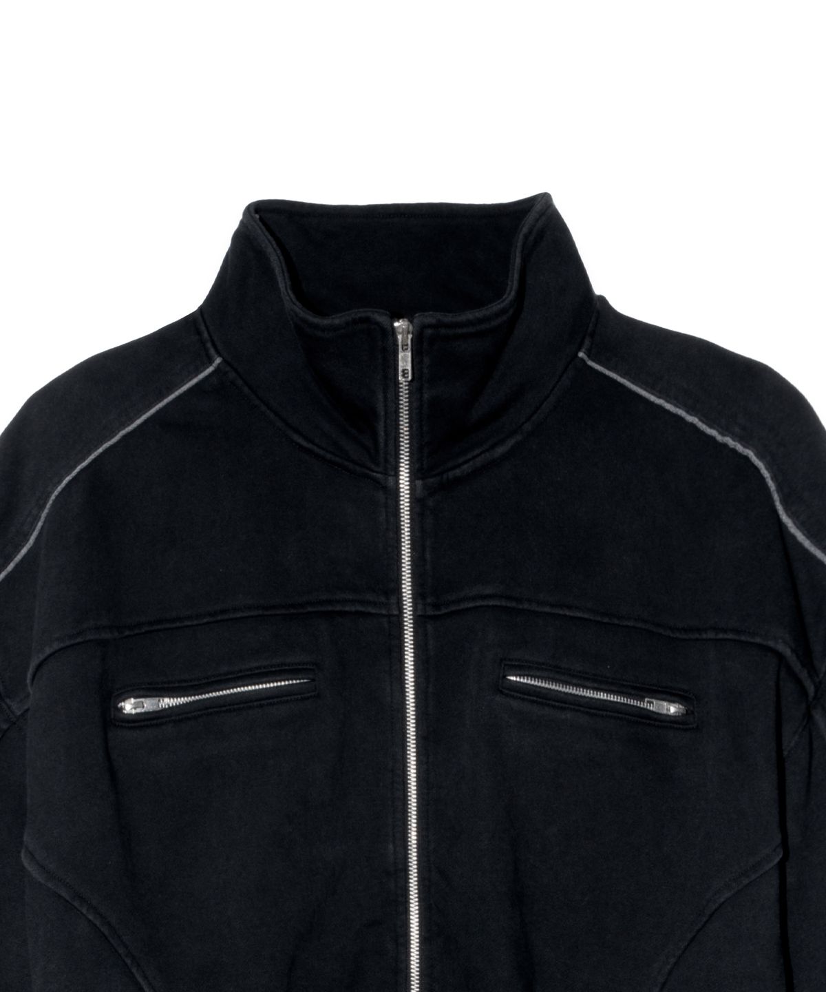 이티씨이(ETCE) High Neck Sweat Jacket (Black)