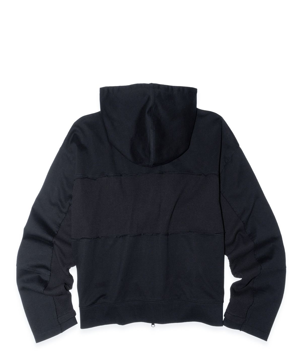 이티씨이(ETCE) Paneled Crop Hood Zip-up (Black)