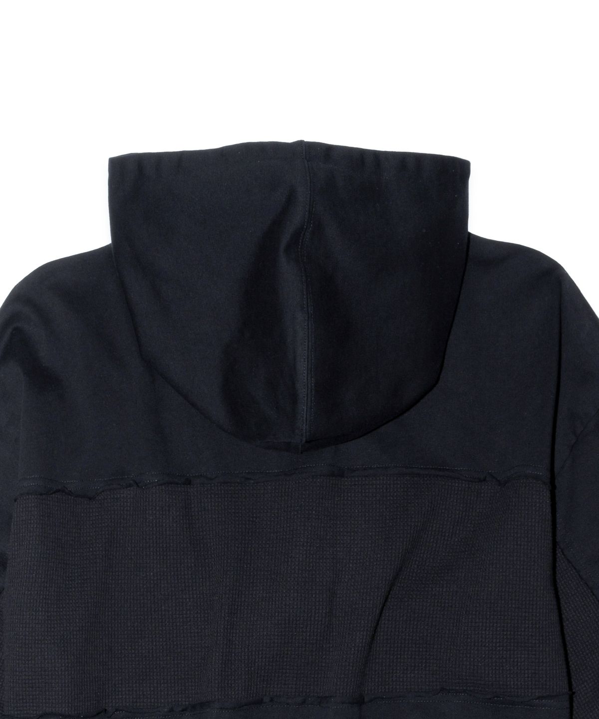 이티씨이(ETCE) Paneled Crop Hood Zip-up (Black)