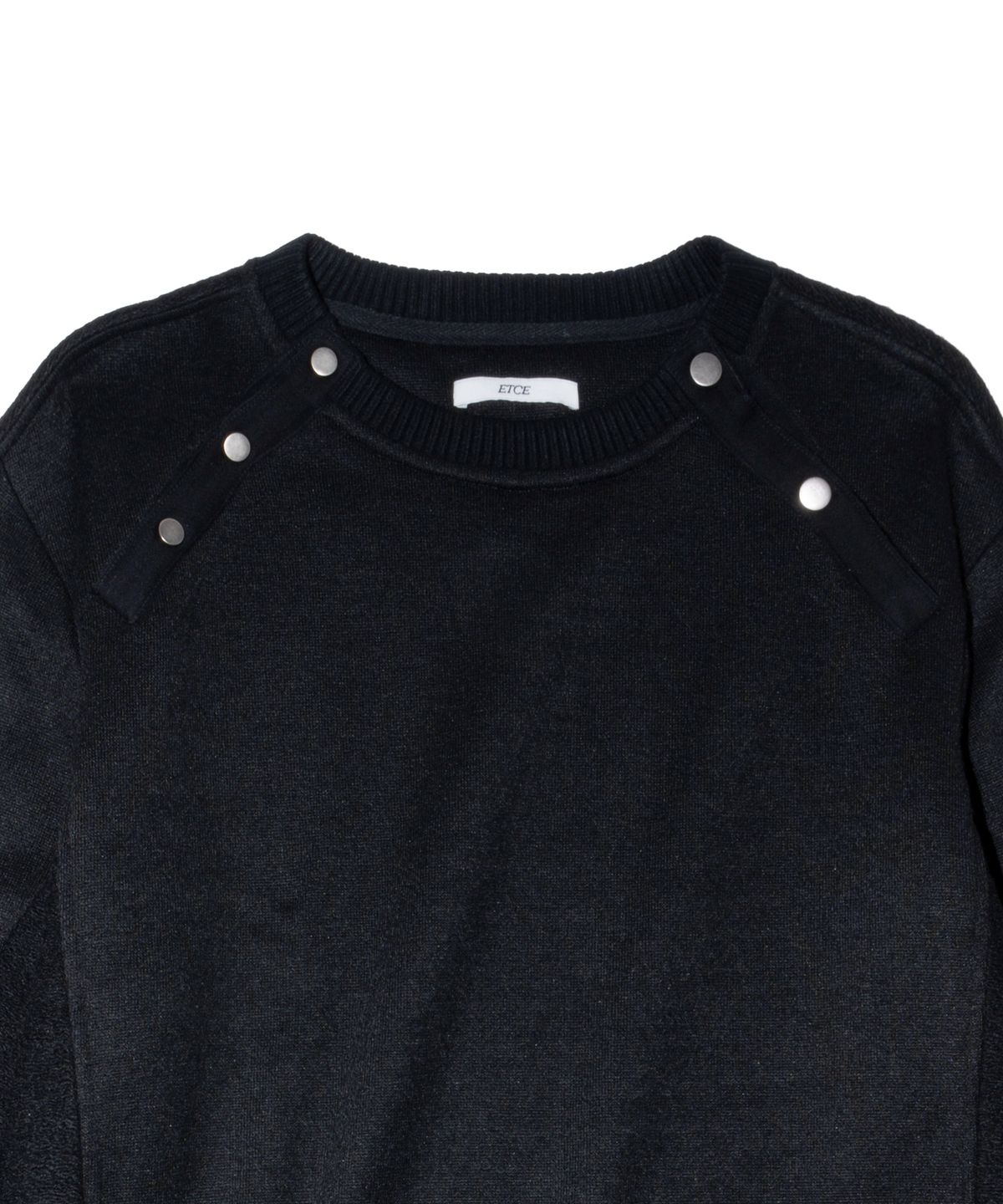 이티씨이(ETCE) Diagonal Snap Knit (Black)