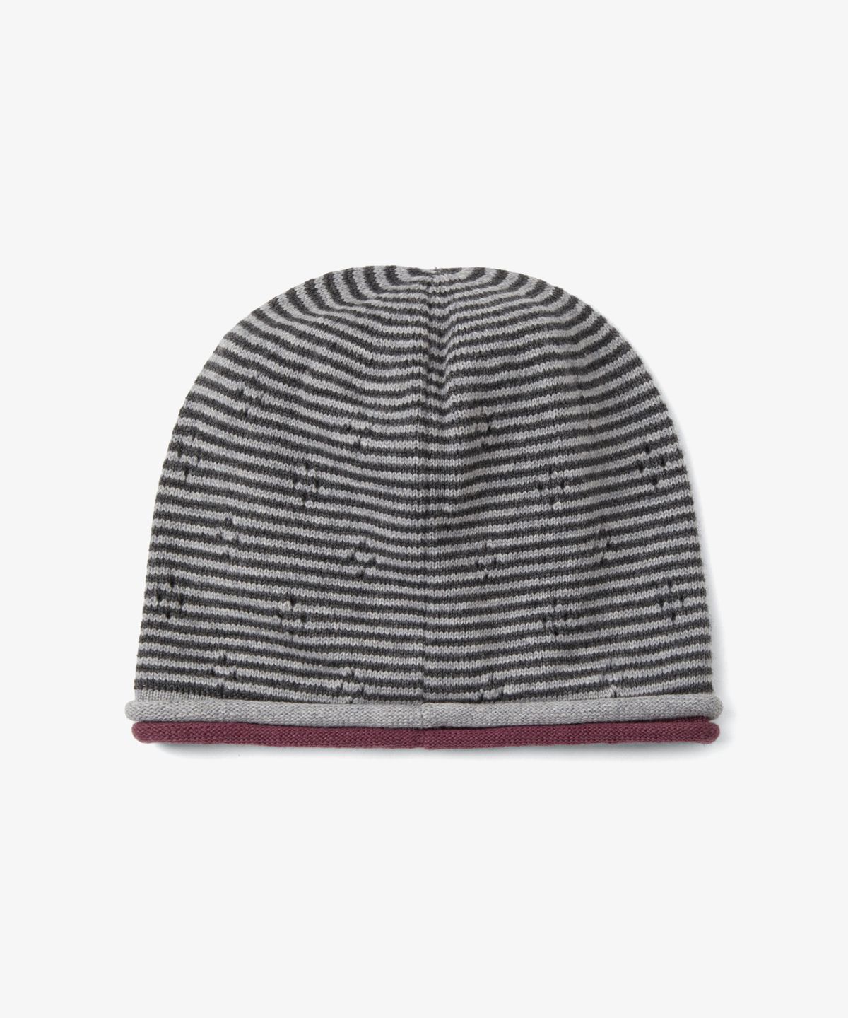 에이이에이이(AEAE) KNIT ROLLED BEANIE [CHARCOAL]