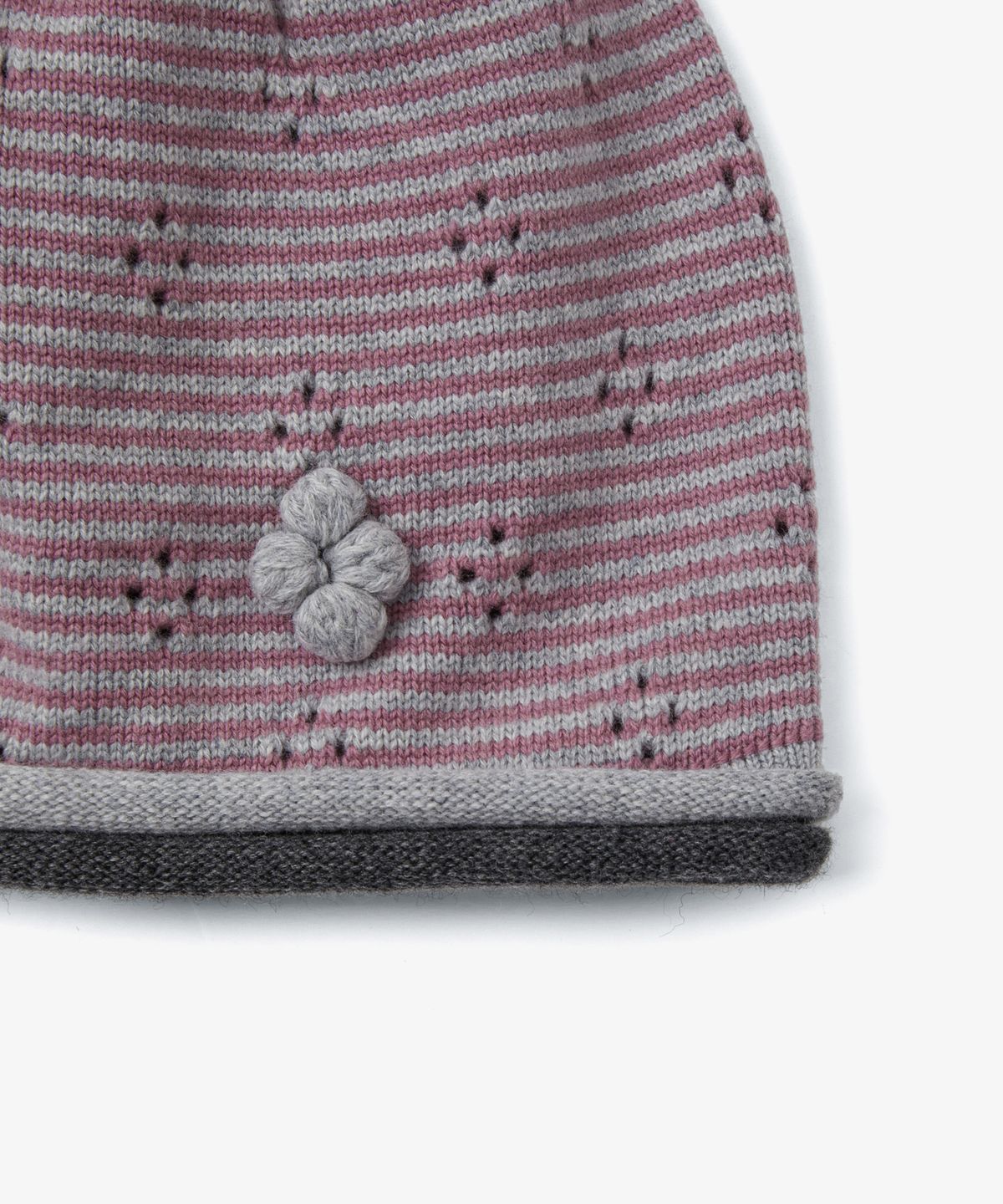 에이이에이이(AEAE) KNIT ROLLED BEANIE [PURPLE]
