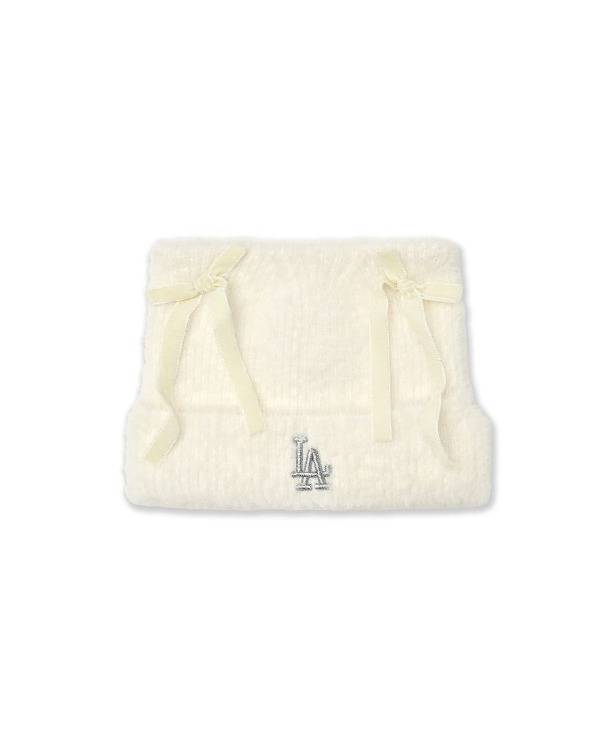 엠엘비 키즈(MLB KIDS) 미야옹 리본 비니 LA (Cream)