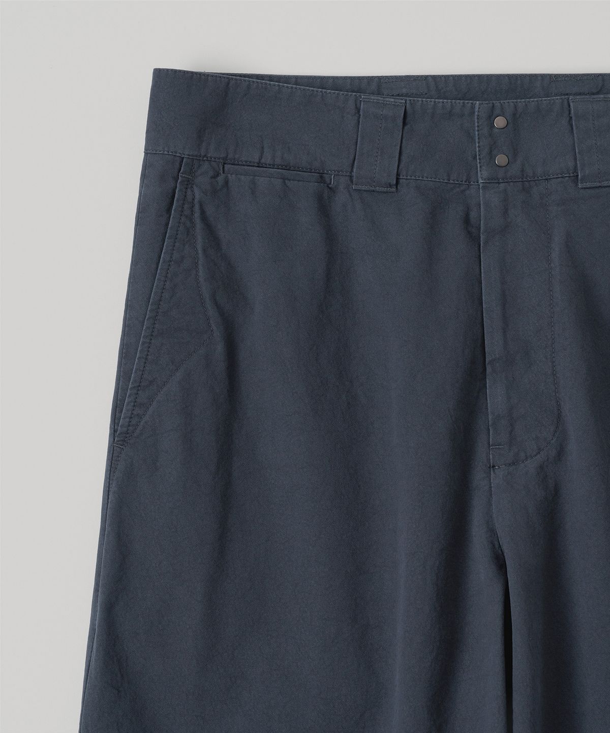 어나더 오피스(ANOTHER OFFICE) [AW] French Officer Pants (Dark Navy)