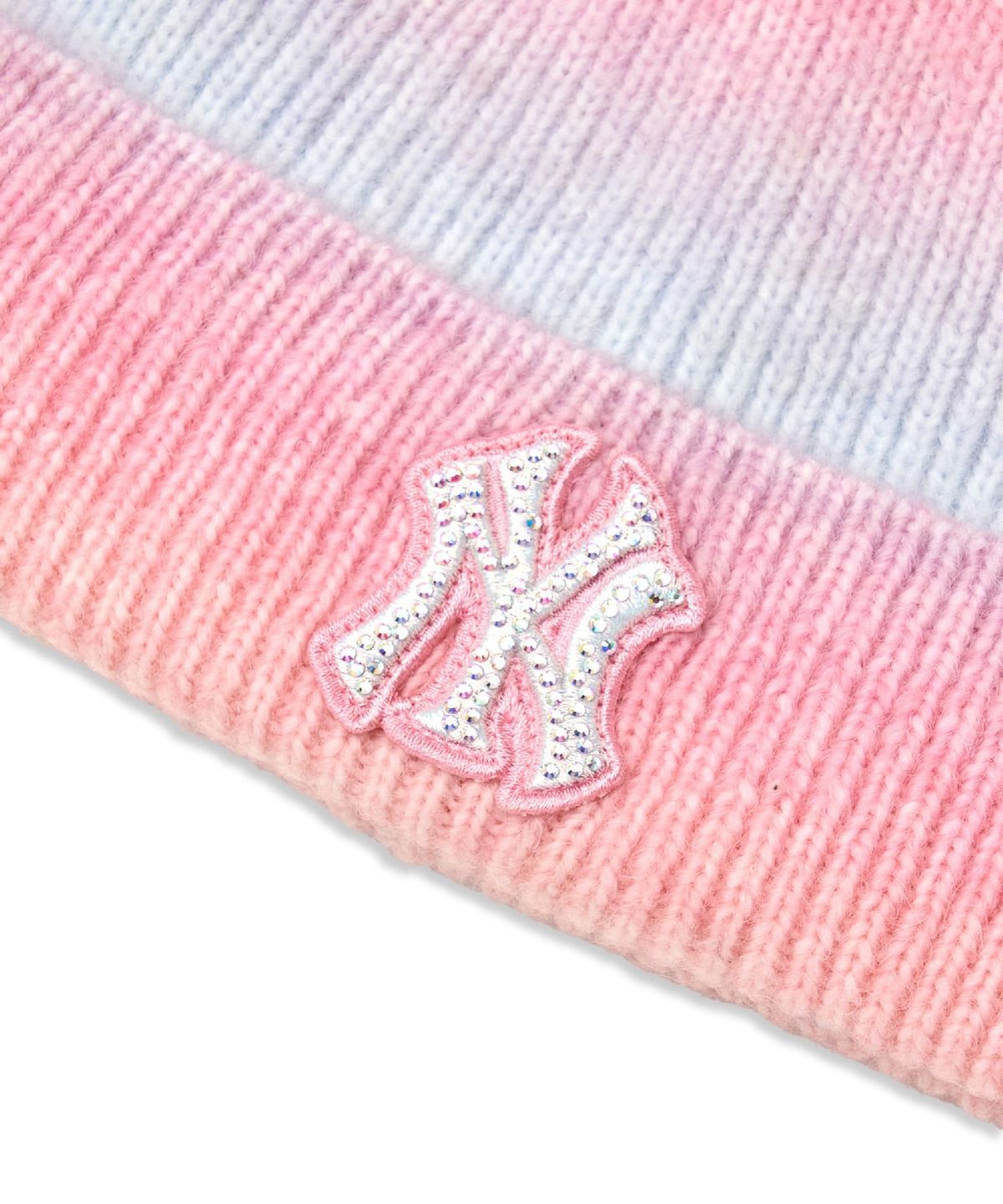 엠엘비 키즈(MLB KIDS) 스톤 그라데이션 폼폼비니 NY (Pink)