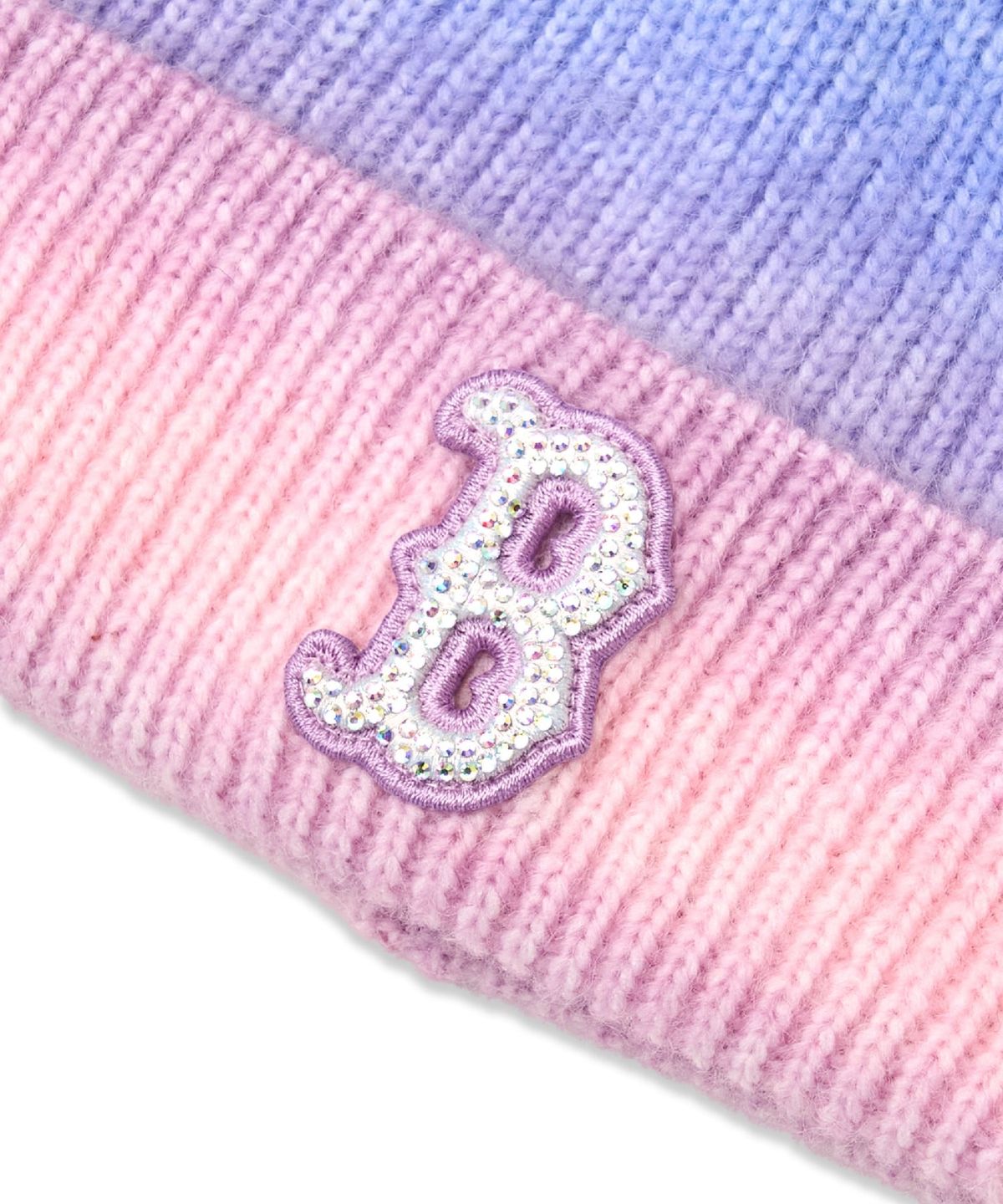 엠엘비 키즈(MLB KIDS) 스톤 그라데이션 폼폼비니 BOS (L.Lavender)