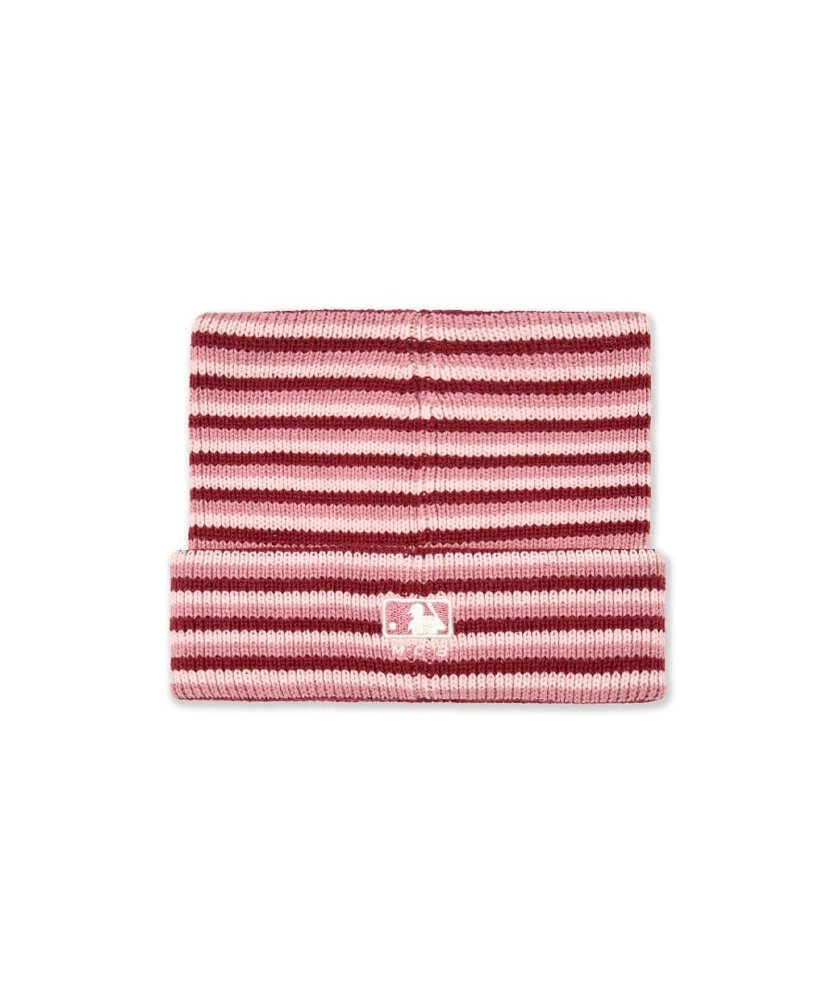엠엘비 키즈(MLB KIDS) 미야옹 스트라이프 비니 NY (Pink)