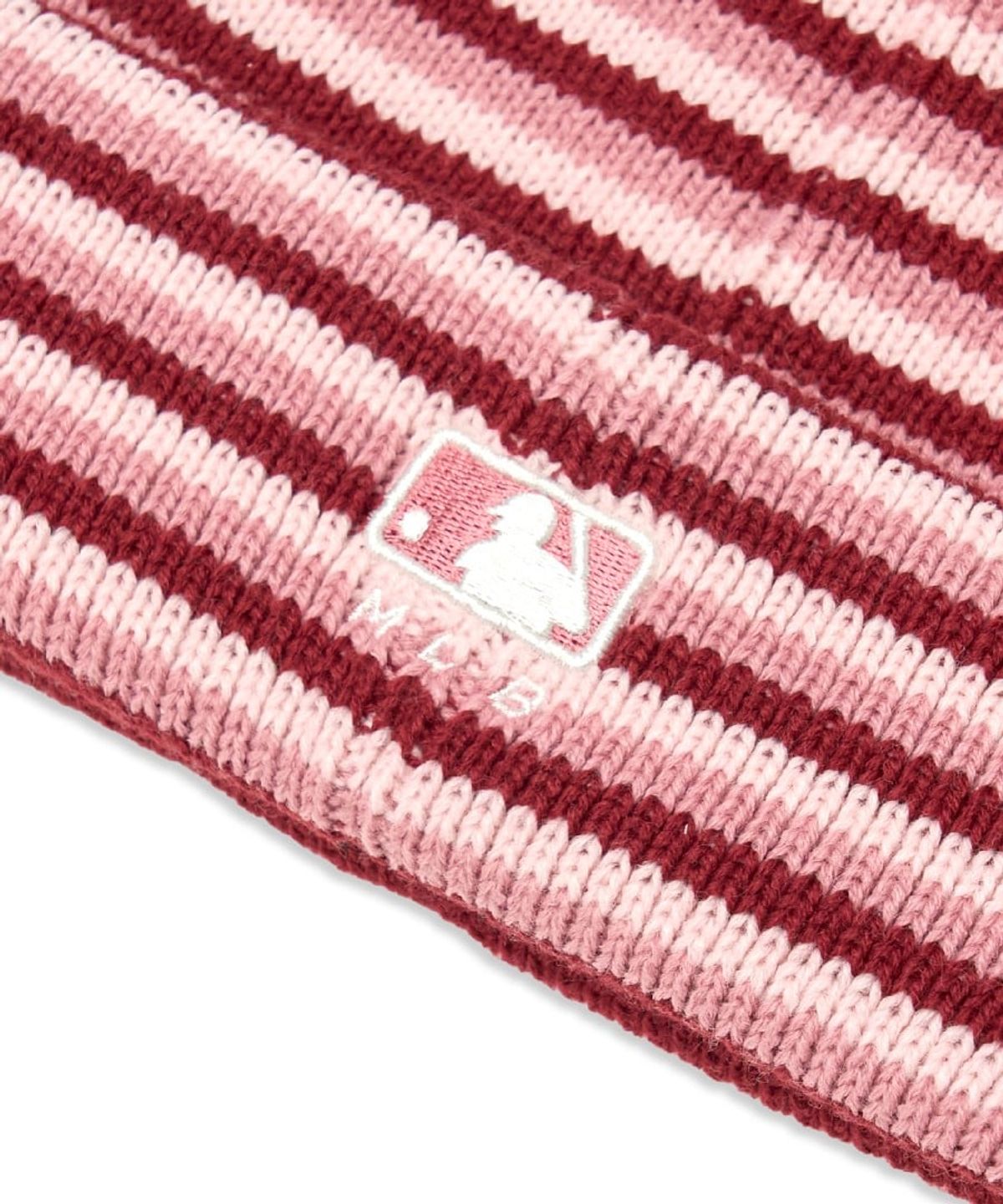 엠엘비 키즈(MLB KIDS) 미야옹 스트라이프 비니 NY (Pink)