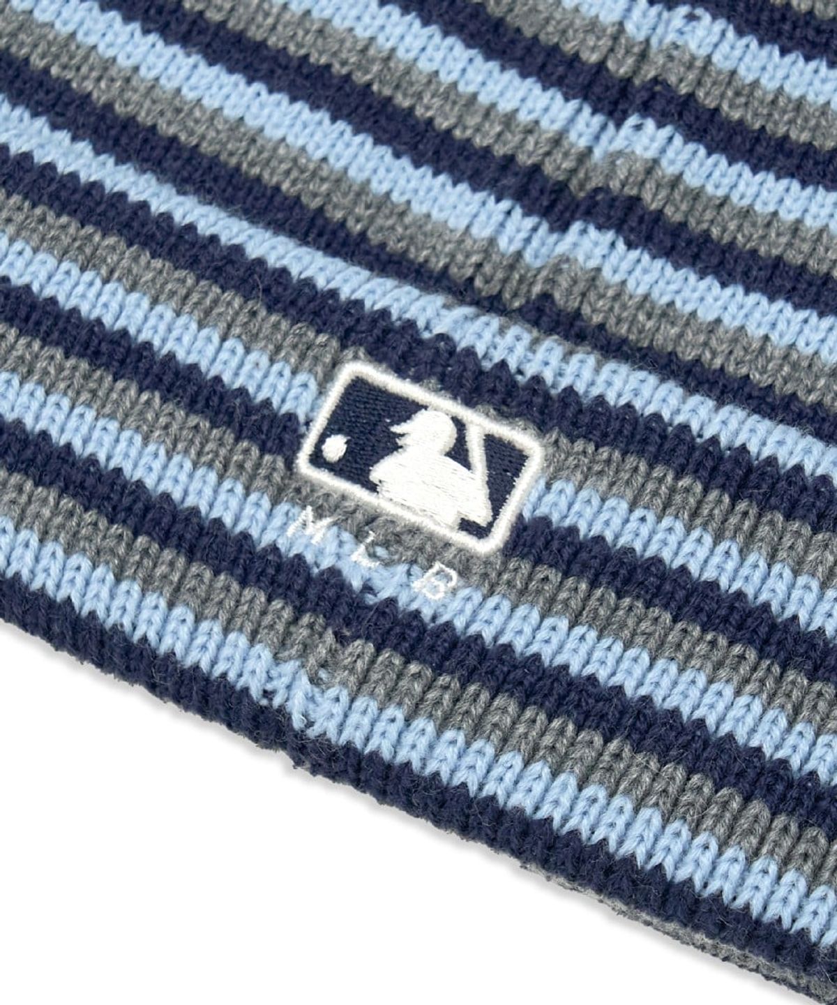 엠엘비 키즈(MLB KIDS) 미야옹 스트라이프 비니 LA (Blue)