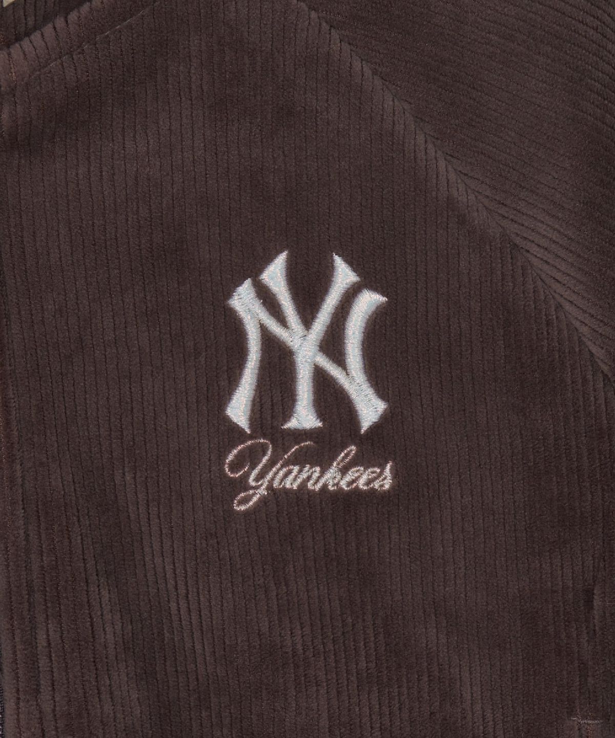 엠엘비 키즈(MLB KIDS) 스트릿 걸즈 벨벳 후드집업 세트 NY (Brown)