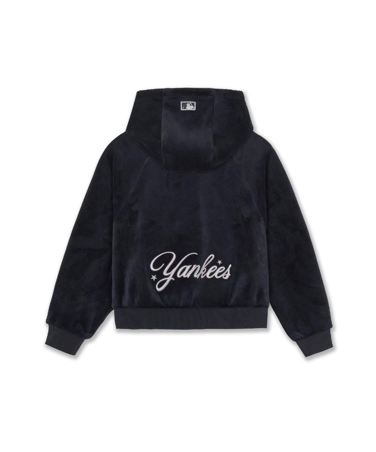 엠엘비 키즈(MLB KIDS) 스트릿 걸즈 벨벳 후드집업 세트 NY (D.Charcoal Grey)