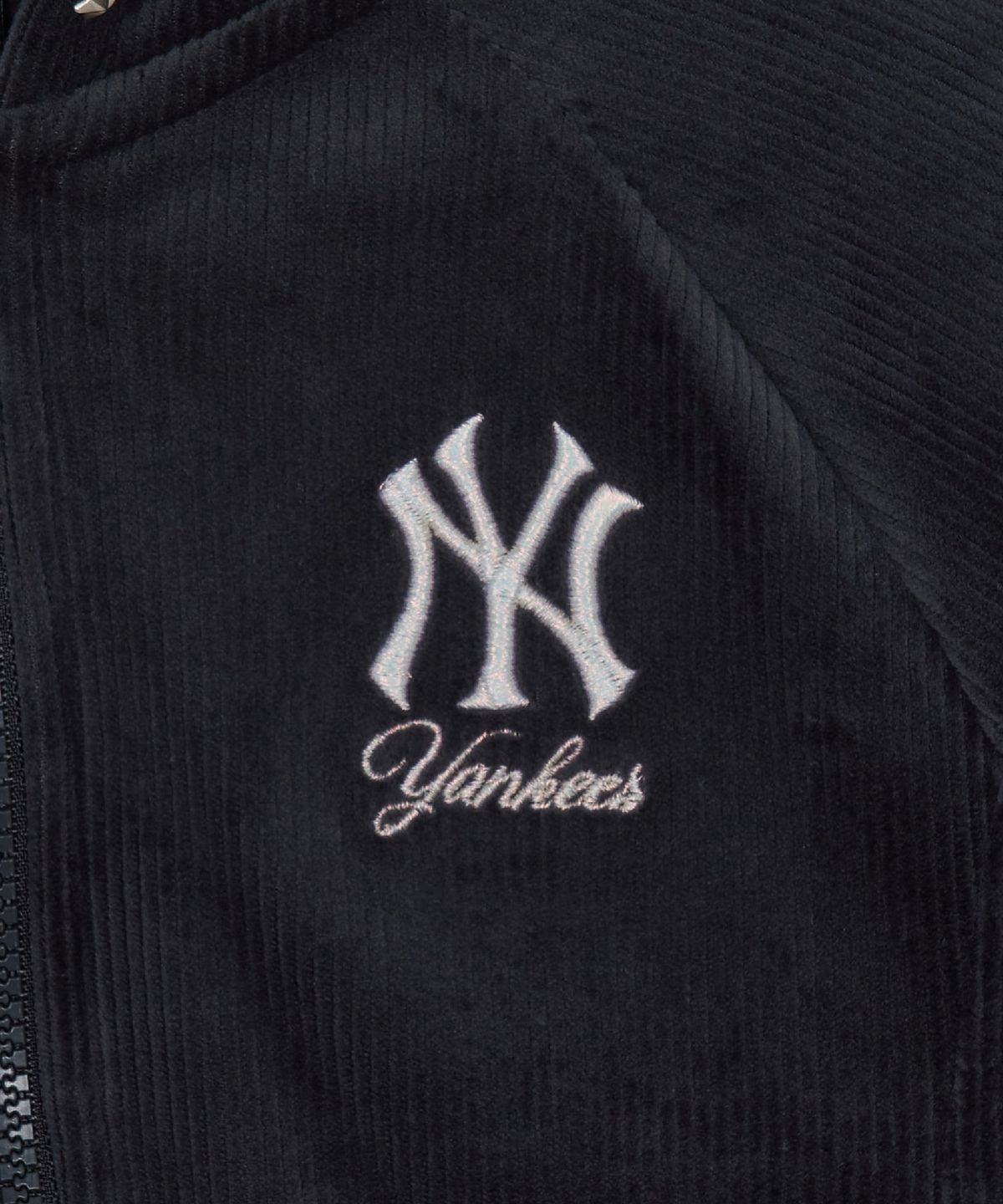 엠엘비 키즈(MLB KIDS) 스트릿 걸즈 벨벳 후드집업 세트 NY (D.Charcoal Grey)
