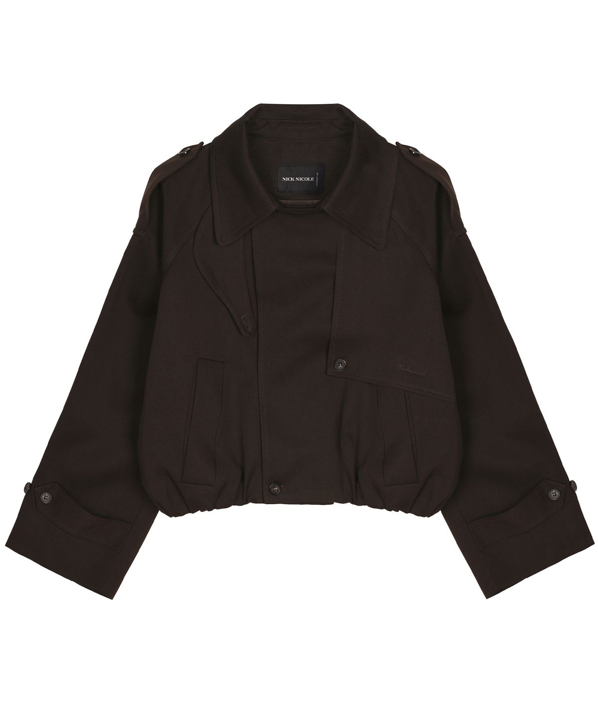 닉앤니콜(NICK&NICOLE) WASHED COTTON TRENCH JACKET_BROWN