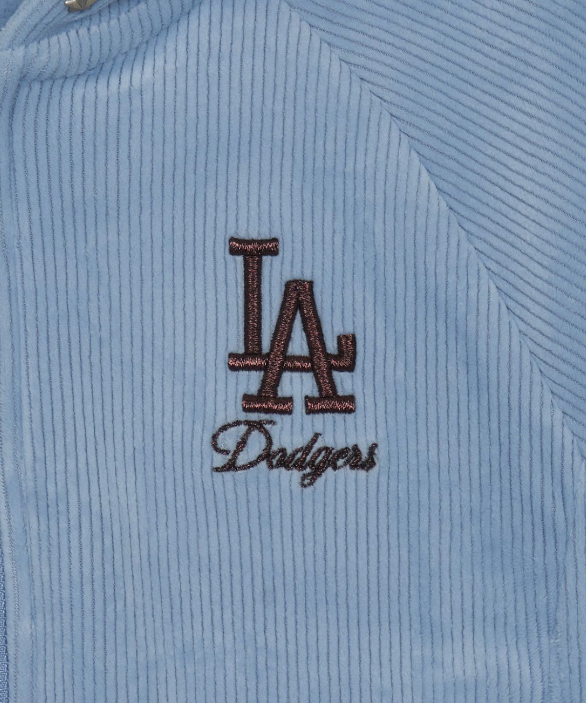 엠엘비 키즈(MLB KIDS) 스트릿 걸즈 벨벳 후드집업 세트 LA (L.Blue)