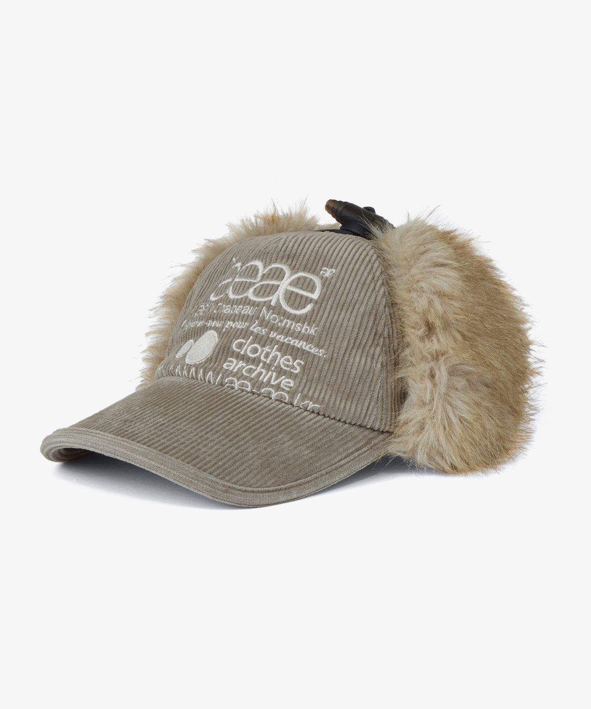 에이이에이이(AEAE) WEB LOGO TROOPER CAP [TAUPE]