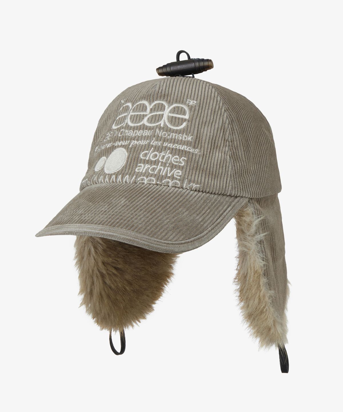 에이이에이이(AEAE) WEB LOGO TROOPER CAP [TAUPE]