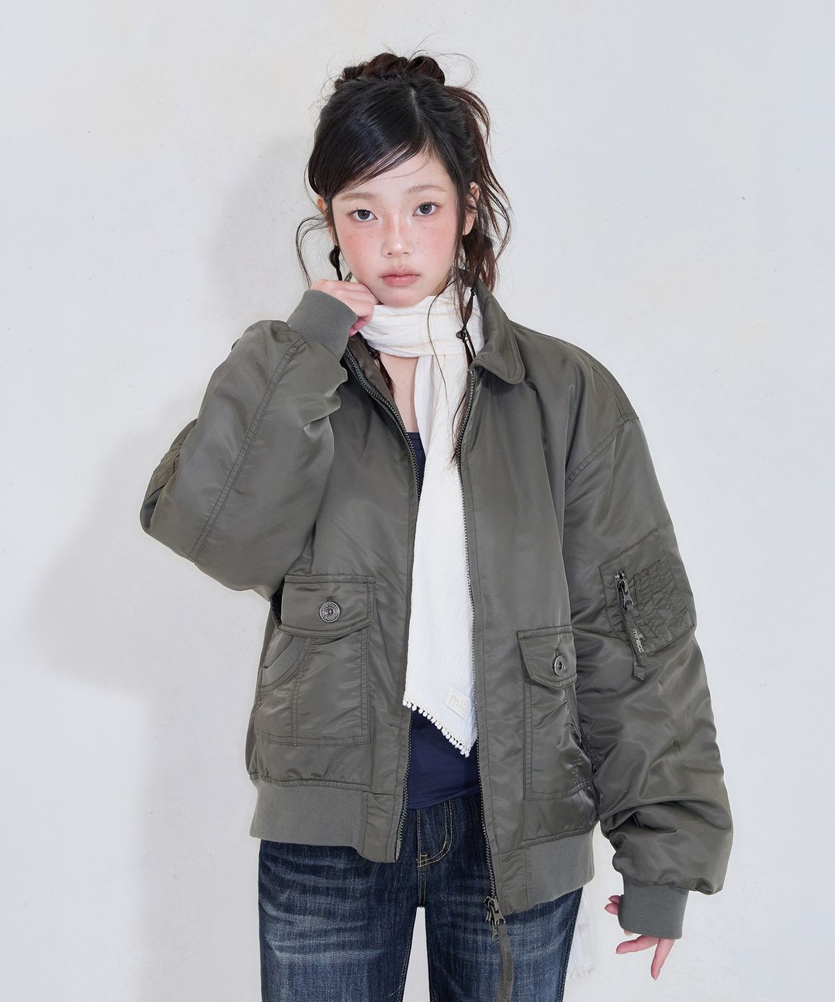 미레코(MIRECO) FLIGHT BOMBER JK KHAKI